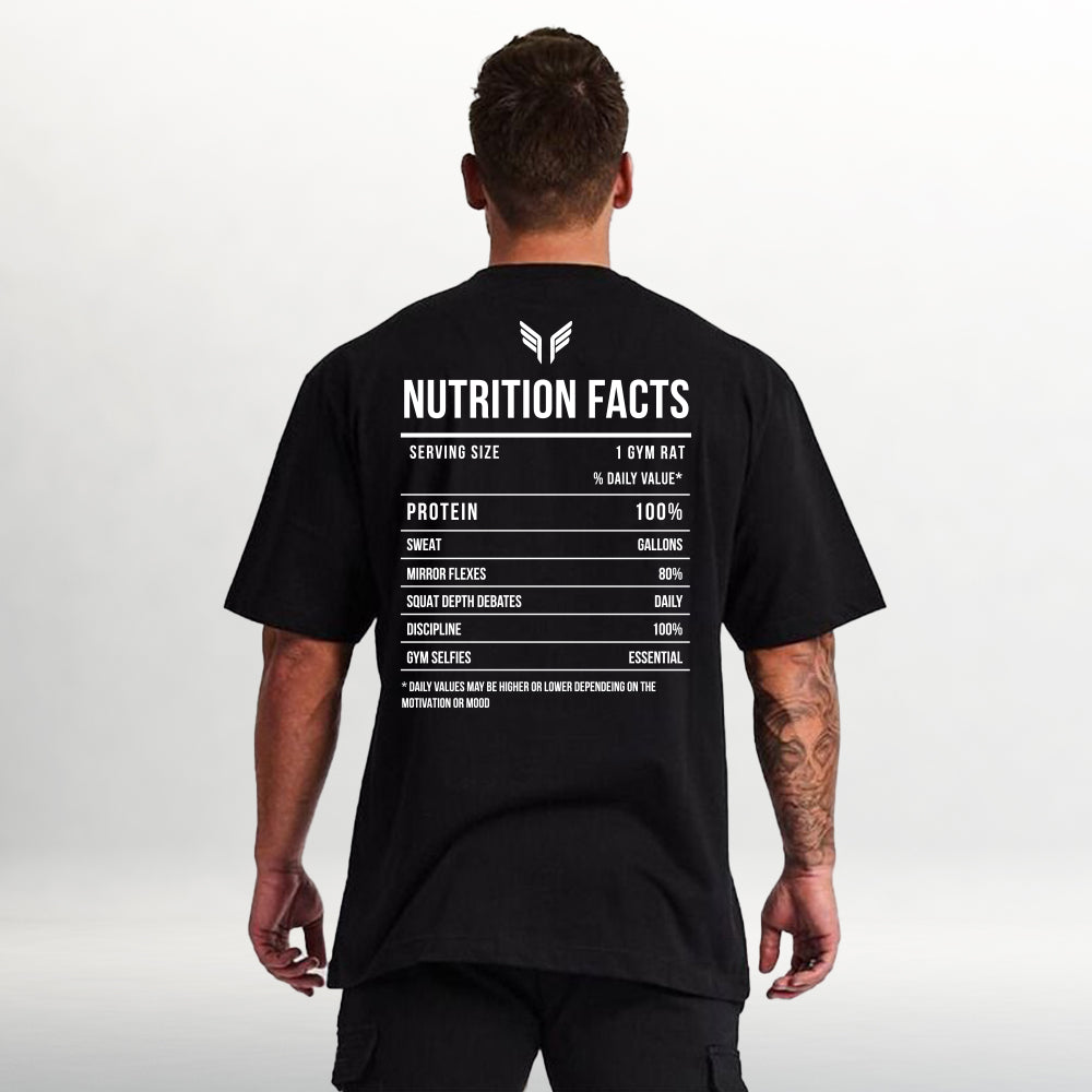 Men's Oversized T-Shirt - Nutrition Facts