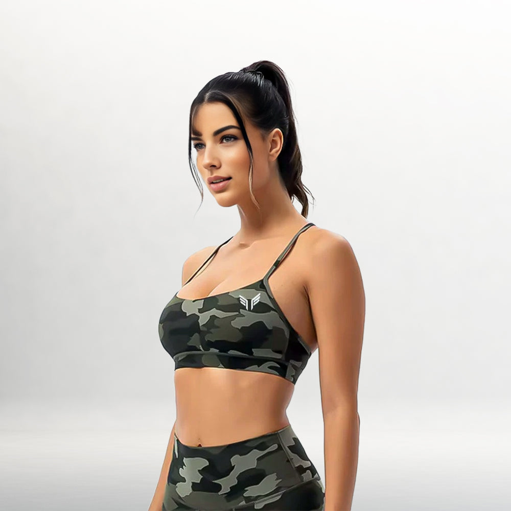 Camo Gym Fitness Bra